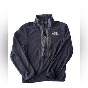 The North Face Quarter Zip Black Pullover Youth Sweatshirt Size 7-8